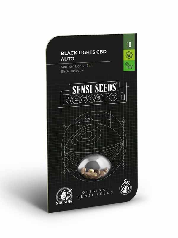 black lights CBD Auto sensi seeds Opakowanie