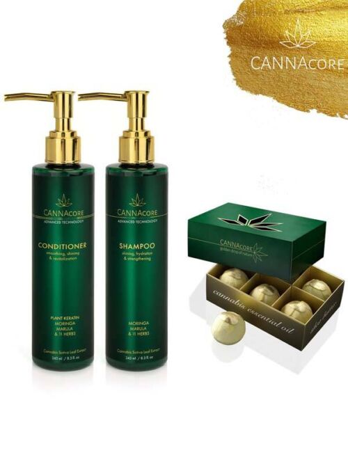 zestaw kosmetyków Cannacore