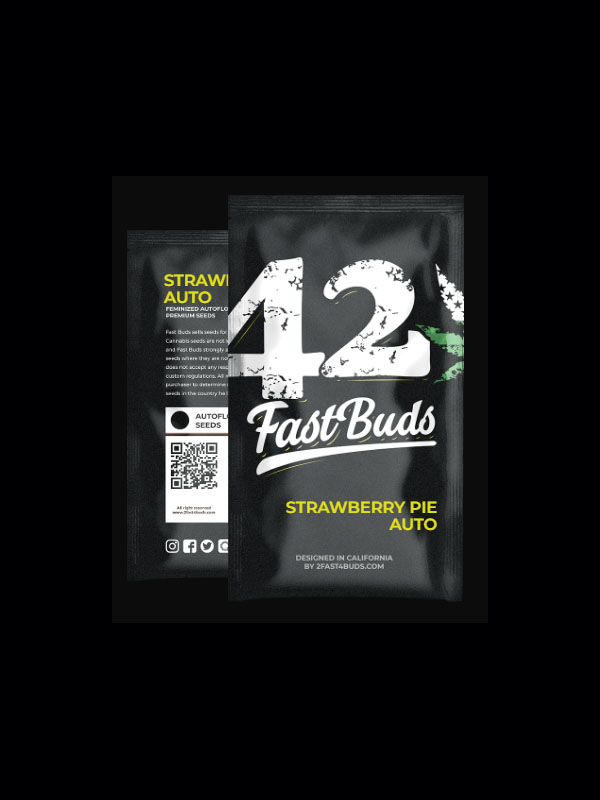 Strawberry Pie Auto Fast BUds Cannabissamen mit THC-Originalverpackung